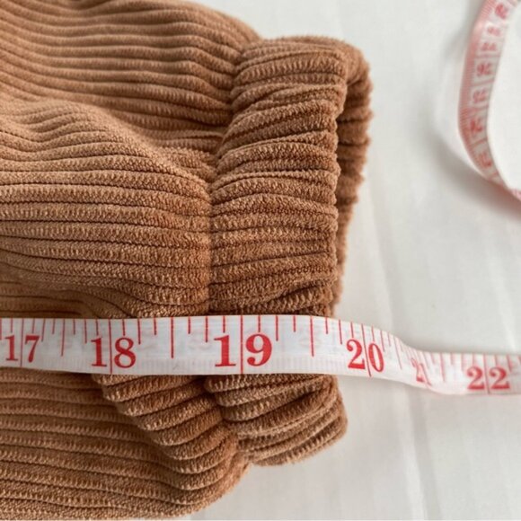 Love Tree Jacket Women Sz Small Cropped Brown Corduroy Sherpa Lining Winter Coat - Picture 7 of 10